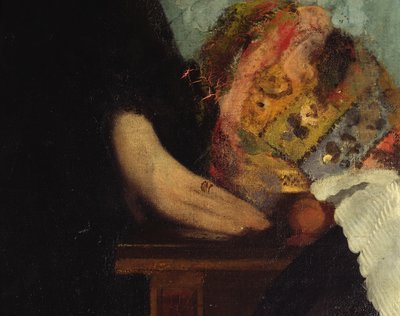 The Bellelli Family, detalj av hender, 1858-67 olje på lerret detalj av 16122 av Edgar Degas