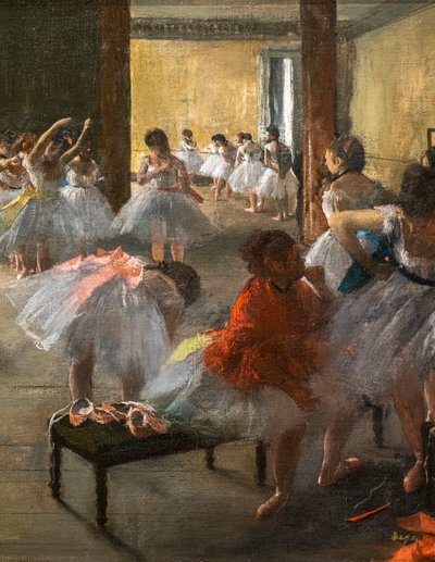 Danseklassen (detalj). 1873. Olje på lerret. av Edgar Degas