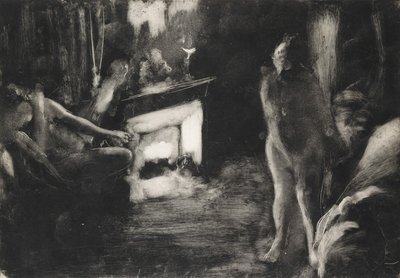 The Fireside, ca. 1876-77. av Edgar Degas