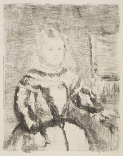 Infanta Margarita, etter Velázquez, 1862-64. av Edgar Degas