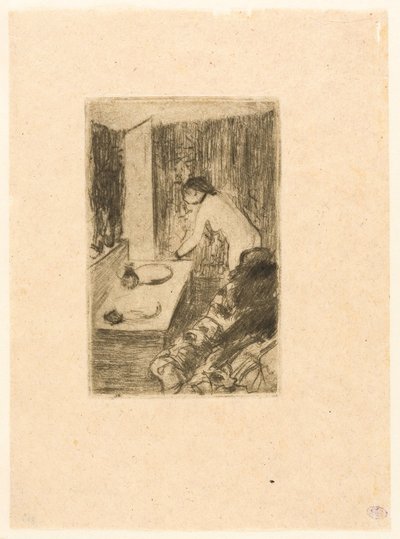 Den lille garderoben av Edgar Degas