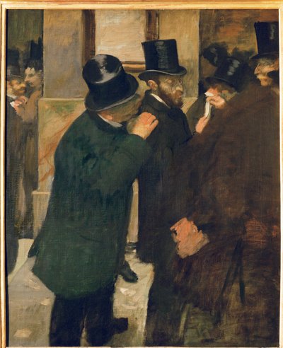 Børsen i Paris (olje på lerret) av Edgar Degas