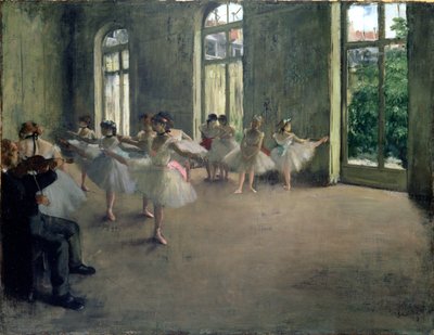 Øvelsen, ca. 1873-78 av Edgar Degas