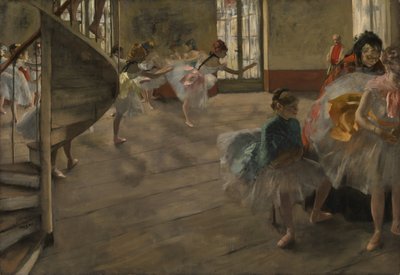 The Rehearsal, ca. 1877 (olje på lerret) av Edgar Degas