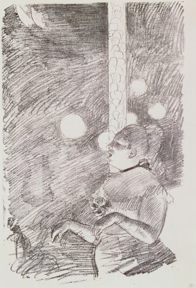 Hundens sang, 1876-77 av Edgar Degas