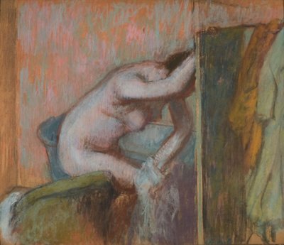 Toilette etter badet, ca. 1888 (pastell på papp) av Edgar Degas