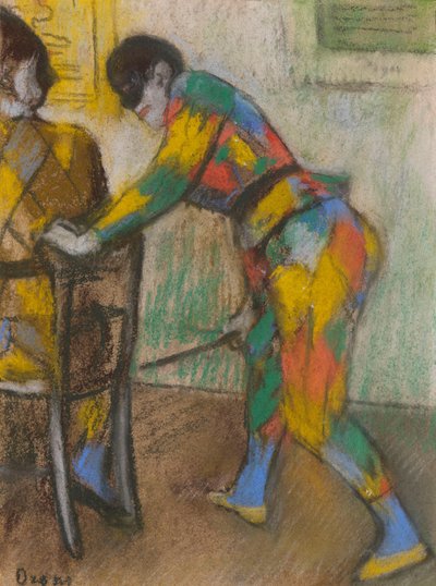 To harlekiner av Edgar Degas