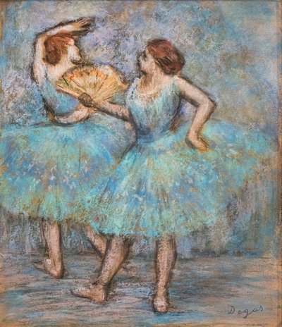 To dansere. Omkring 1905. Pastell på papp. av Edgar Degas