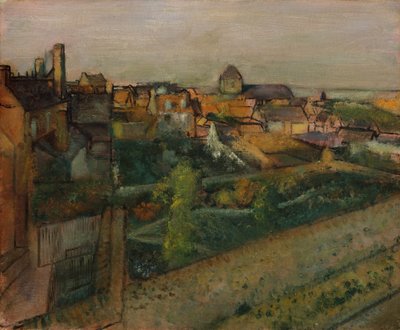 Utsikt over Saint-Valéry-sur-Somme, 1896-98 av Edgar Degas