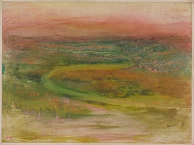 Slynget elv av Edgar Degas