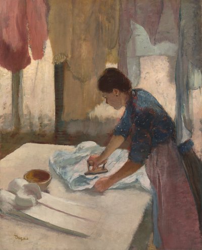 Kvinnestryking, påbegynt ca. 1876, fullført ca. 1887. av Edgar Degas