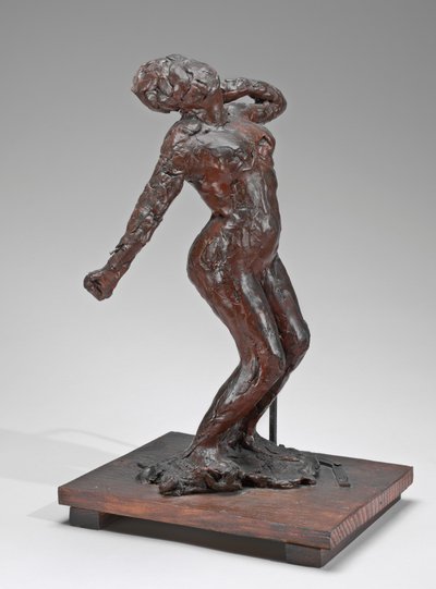 Kvinne som strekker seg, ca. 18961911. av Edgar Degas