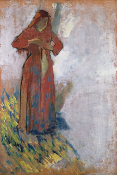Kvinne som kler av seg av Edgar Degas