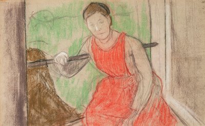 Kvinne ved et vindu, av Edgar Degas