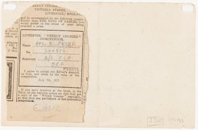 Innlevering til en aviskonkurranseredaktør, 1917 av Edgar Fryer