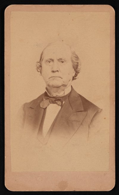 Portrett av Ezra Bartlett French 1810-1880, før 1880. av Edgar J Pullman