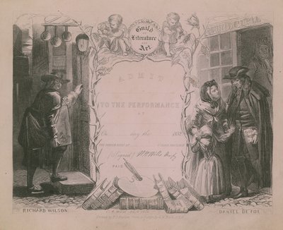 Invitasjon til Litteratur- og kunstlauget av Edgar Melville Ward