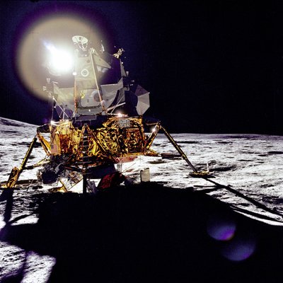 Antares på Fra Mauro-høylandet, måneoverflaten, 1971. av Edgar Mitchell