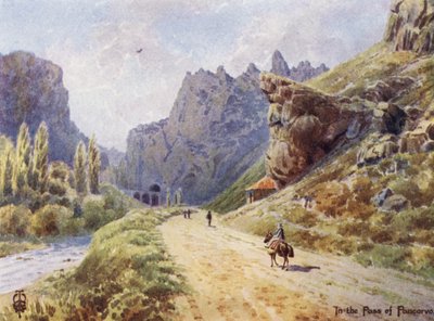 Nord-Spania: The Gorge of Pancorvo (farge litho) av Edgar T. A. Wigram
