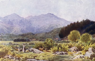 Nord-Spania: Masma-dalen, nær Mondonedo (farge litho) av Edgar T. A. Wigram