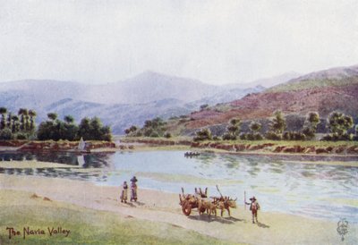 Nord-Spania: Navia-dalen (farge litho) av Edgar T. A. Wigram