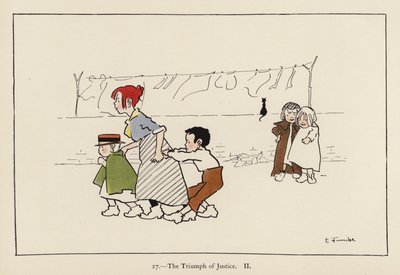 The Triumph of Justice II (farge litho) av Edith Farmiloe