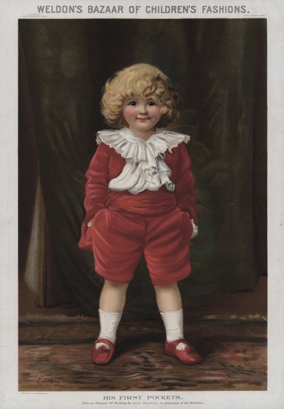 Hans første lommer (chromolitho) av Edith Scannell