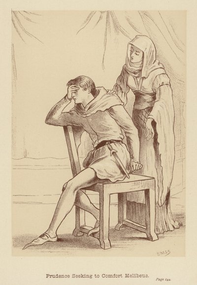 Forsiktighet søker å trøste Melibeus (lito) av Edith Scannell