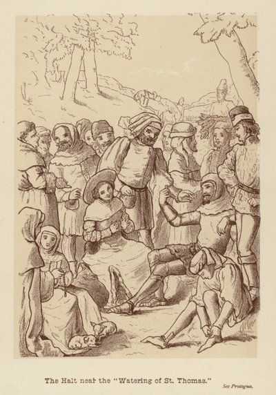 Halten nær quot;Vanningen av St. Thomasquot; (lito) av Edith Scannell