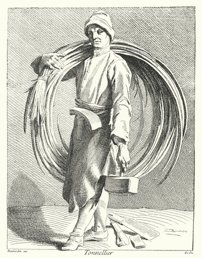 Cooper (gravering) av Edmé (after) Bouchardon