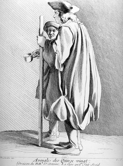 The Blind of Quinze-Vingts Hospital i Paris av Edmé Bouchardon
