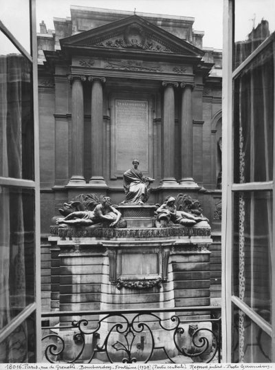Utsikt over Fountain of the Four Seasons, sentral del, rue de Grenelle, 1739-46 (detalj) (se også 346094, 346095, 346096, 346097) av Edmé Bouchardon
