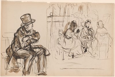 Scene på en Paris Cafe av Edme Alexis Alfred Dehodencq