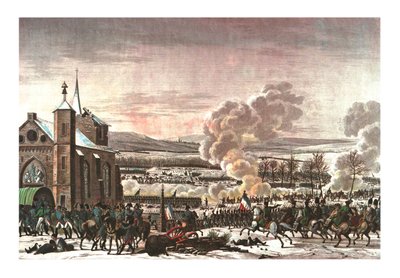 Slaget ved Eylau, 9. februar 1807, c1850 av Edme Bovinet