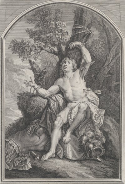 St. Sebastian,.n.d. av Edme Jeaurat