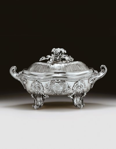 Louis XV terrin, deksel og foring av Edme Pierre Balzac