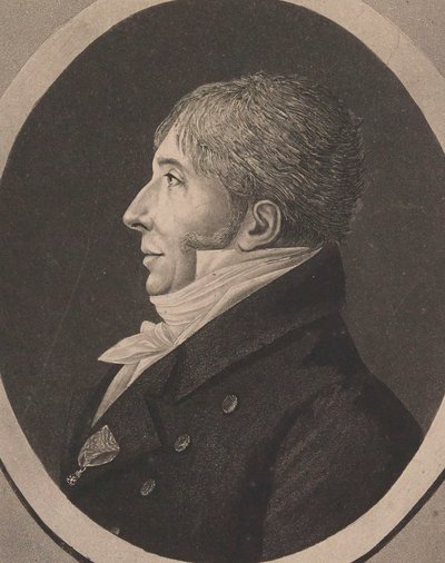 Portrett av komponisten Jean-François Le Sueur 1760-1837, 1818. av Edme Quenedey