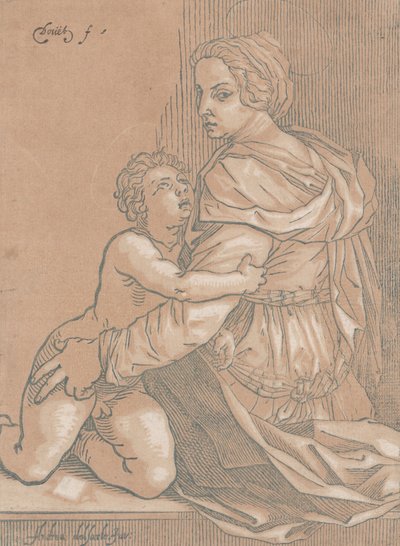 Jomfru og barn, ca. 1530. av Edmond Douet