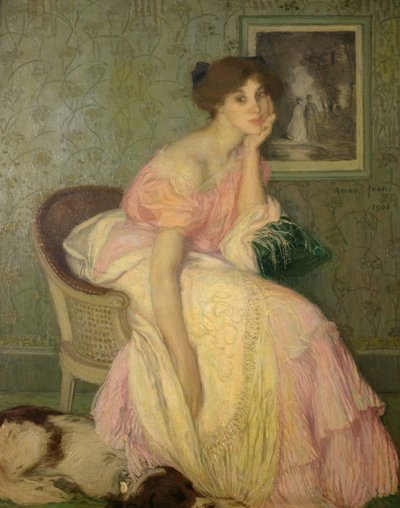 Portrett av en ung jente av Edmond François Aman Jean