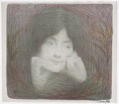 Album med trykk fra Galerie Vollard: Mlle. Moreno fra Comédie-Française, 1897. av Edmond François Aman Jean