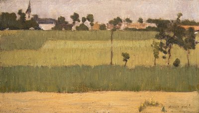 Utkanten av en landsby, ca. 1880. av Edmond François Aman Jean