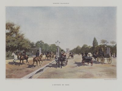 Inngang til Bois de Boulogne av Edmond Georges Grandjean