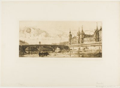 Pont au Change, Paris av Edmond Gosselin