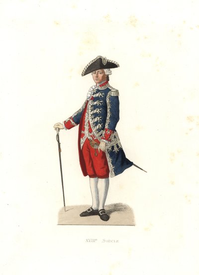 Greve av Vergennes, kaptein for Gardes de la Porte du Roi, Frankrike av Edmond Lechevallier Chevignard