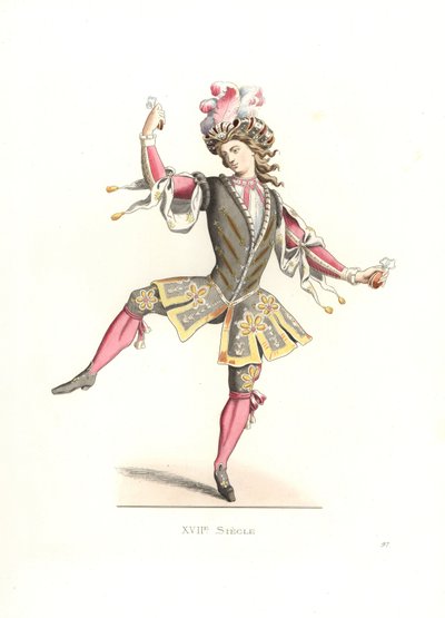 Fransk mann i ballettdrakt av Edmond Lechevallier Chevignard
