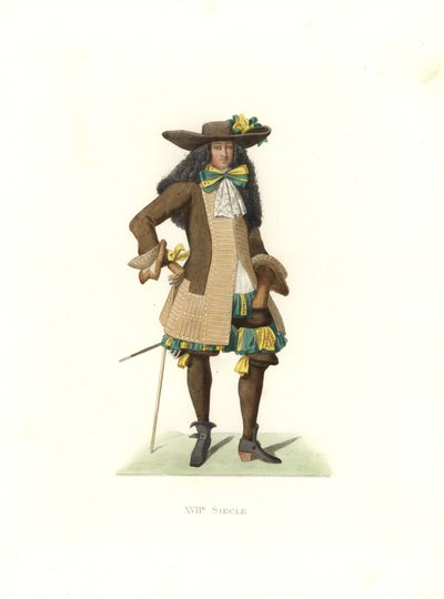 Gentleman i seremoniell drakt av Edmond Lechevallier Chevignard