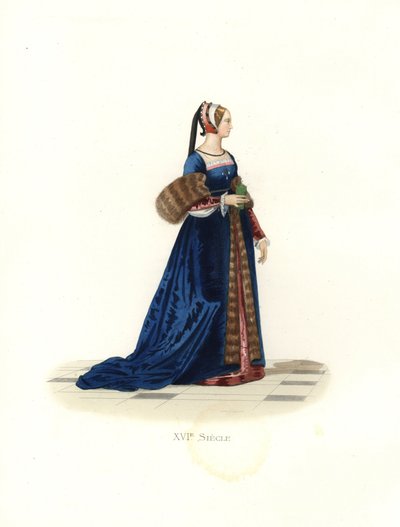 Dame ved hoffet til Francis I av Edmond Lechevallier Chevignard