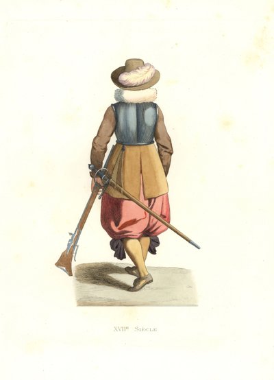 Musketer fra Fransk Flandern av Edmond Lechevallier Chevignard