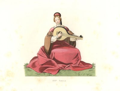 Edel kvinne, England av Edmond Lechevallier Chevignard