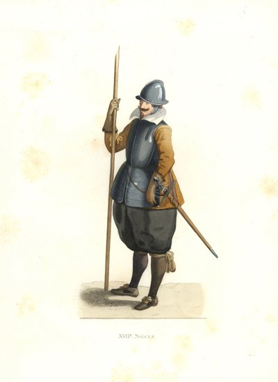 Pikeman, Fransk Flandern av Edmond Lechevallier Chevignard